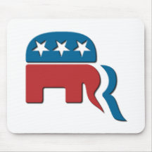 Romney Republican Party Election Logo by Fontico Mouse Mats