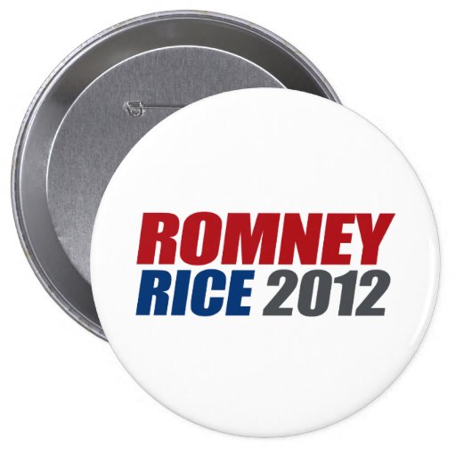 ROMNEY RICE VP IMPACT.png Pinback Buttons