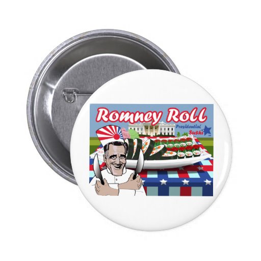 Romney Roll Pinback Buttons