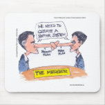 Romney Ryan Pinocchio Merger Funny Gifts & Tees mousepads