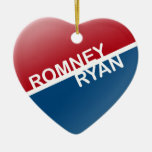 ROMNEY RYAN RETRO BLOCK.png Christmas Ornaments