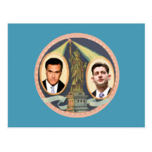 Romney Ryan rétro Carte Postale