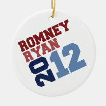 ROMNEY RYAN VP TILT.png Christmas Tree Ornaments