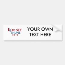 ROMNEY THUNE 2012 OFFICIAL VP.png Bumper Sticker