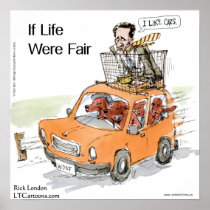 Romney's Irish Setters Funny Rick London Poster