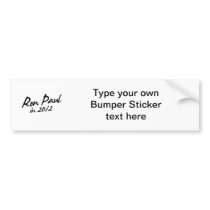 RON PAUL 2012 Autograph bumper stickers