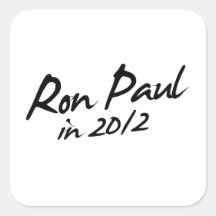RON PAUL 2012 Autograph Sticker