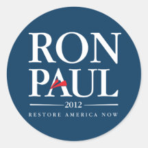Ron Paul 2012 (Blue) Round Sticker