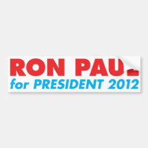 Ron Paul 2012 Bumper Stickers