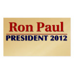 Ron Paul 2012 business cards
