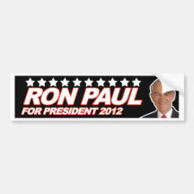 Ron Paul - 2012 election president vote Bumper Stickers
