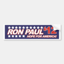 Ron Paul - 2012 election president vote Bumper Stickers