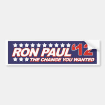 Ron Paul - 2012 election president vote Bumper Sticker