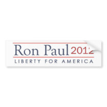 Ron Paul 2012  Liberty for America Big Bumper Stickers