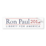 Ron Paul 2012  Liberty for America Big Bumper Stickers
