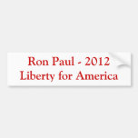 Ron Paul - 2012 Liberty for America Bumper Stickers