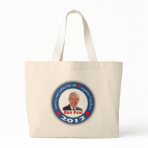 Ron Paul 2012: Liberty & Justice for All! Tote Bags