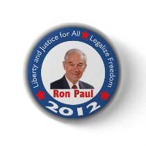 Ron Paul 2012: Liberty & Justice for All! Pinback Button