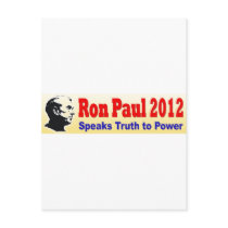 Ron Paul 2012 Speaks Truth to Power Post Cards