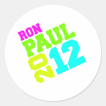 RON PAUL 2012 SWAY NEON STICKER