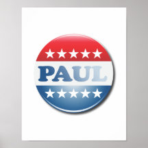 RON PAUL CAMPAIGN BUTTON POSTER