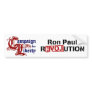 Ron Paul Campaign For Liberty Revolution Bumper Sticker