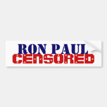 ron paul censored bumper stickers
