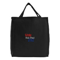Ron Paul Embroidered Tote Bag