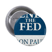 Ron Paul End the Fed Banner Pinback Button
