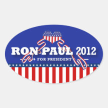 Ron Paul for President 2012 Oval Sticker