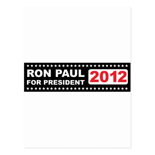 Ron PAul for President 2012 Postcards