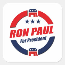 RON PAUL FOR PRESIDENT (Republican) Square Sticker