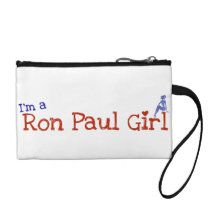 Ron Paul Girl Wris tclutch Coin Wallets