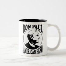 Ron Paul Hero :: $17.95 Two Toned Coffee Mug