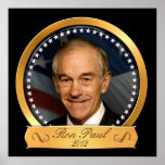 Ron Paul in 2012 Gold Edition Posters