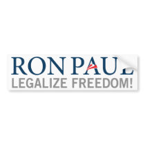 Ron Paul Legalize Freedom Bumper Sticker