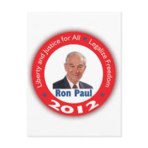 Ron Paul: Liberty and Justice for ALL Post Card