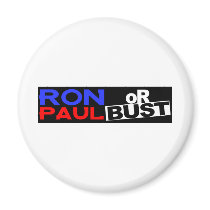 RON PAUL OR BUST FRIDGE MAGNET