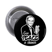 Ron Paul Peace Button