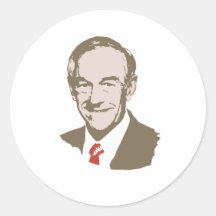 RON PAUL (retro) Round Sticker