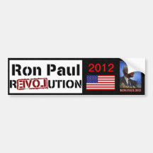 Ron Paul Revolution 2012 Bumper Sticker
