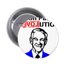 Ron Paul Revolution Blue n Red Pinback Buttons