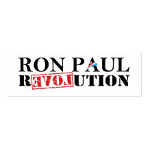 Ron Paul Revolution Bookmark Business Card