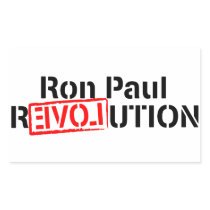 Ron Paul Revolution Continues Rectangle Stickers