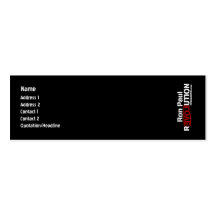 Ron Paul Revolution Profile Card Business Cards