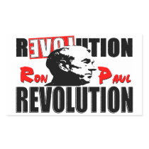 Ron Paul Revolution Rectangle Stickers