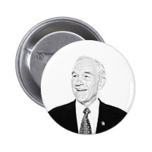Ron Paul Sketch Design Pinback Buttons