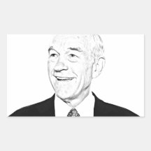 Ron Paul Sketch Design Stickers