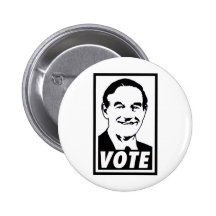 Ron Paul Vote 2012 Black Button
