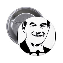 Ron Paul Vote 2012 Black Transparent Button